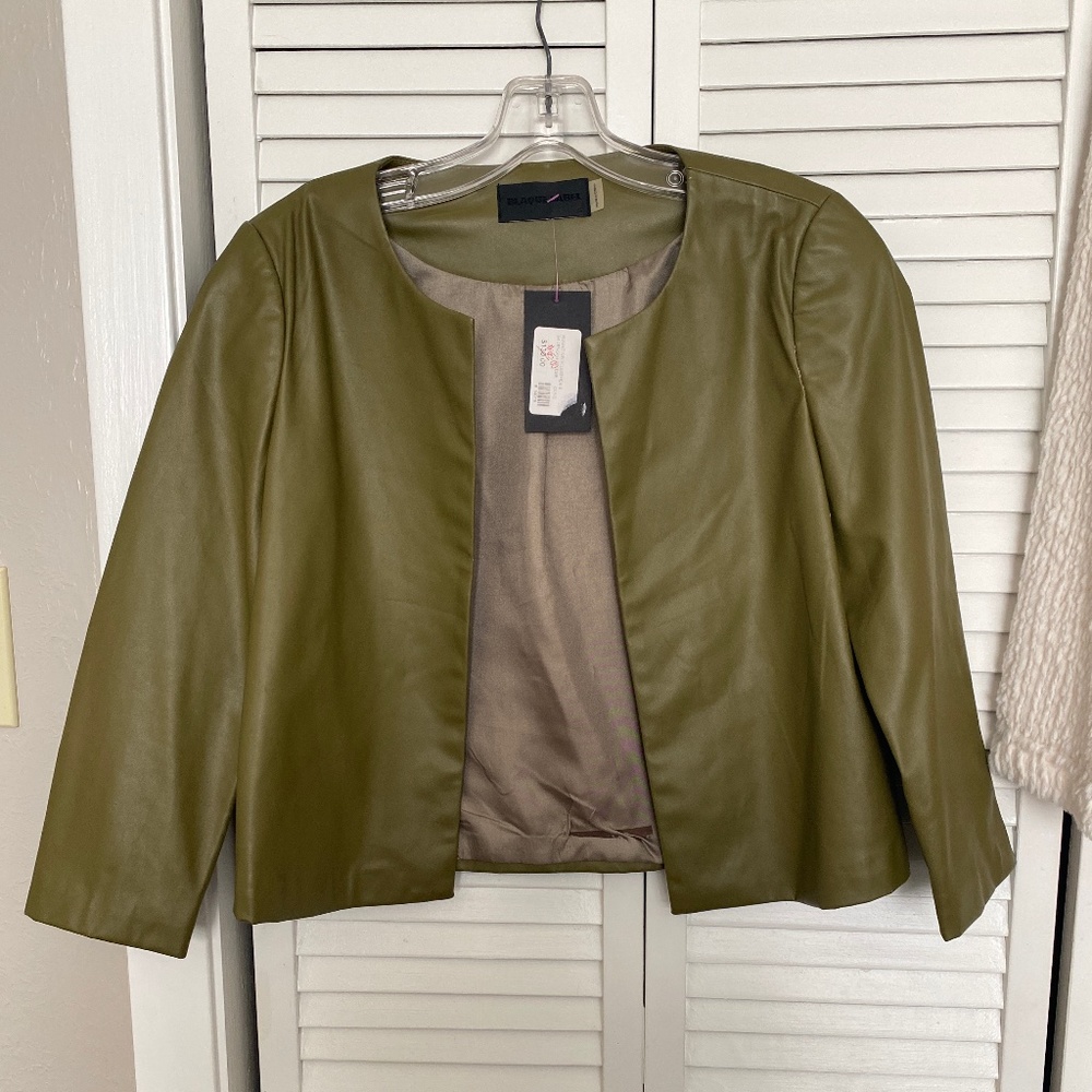 Blaque Label Olive Leather Jacket